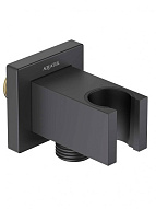 AQ2463MB шланговое подсоединение с держателем, матовый черный 500_191_3225618
